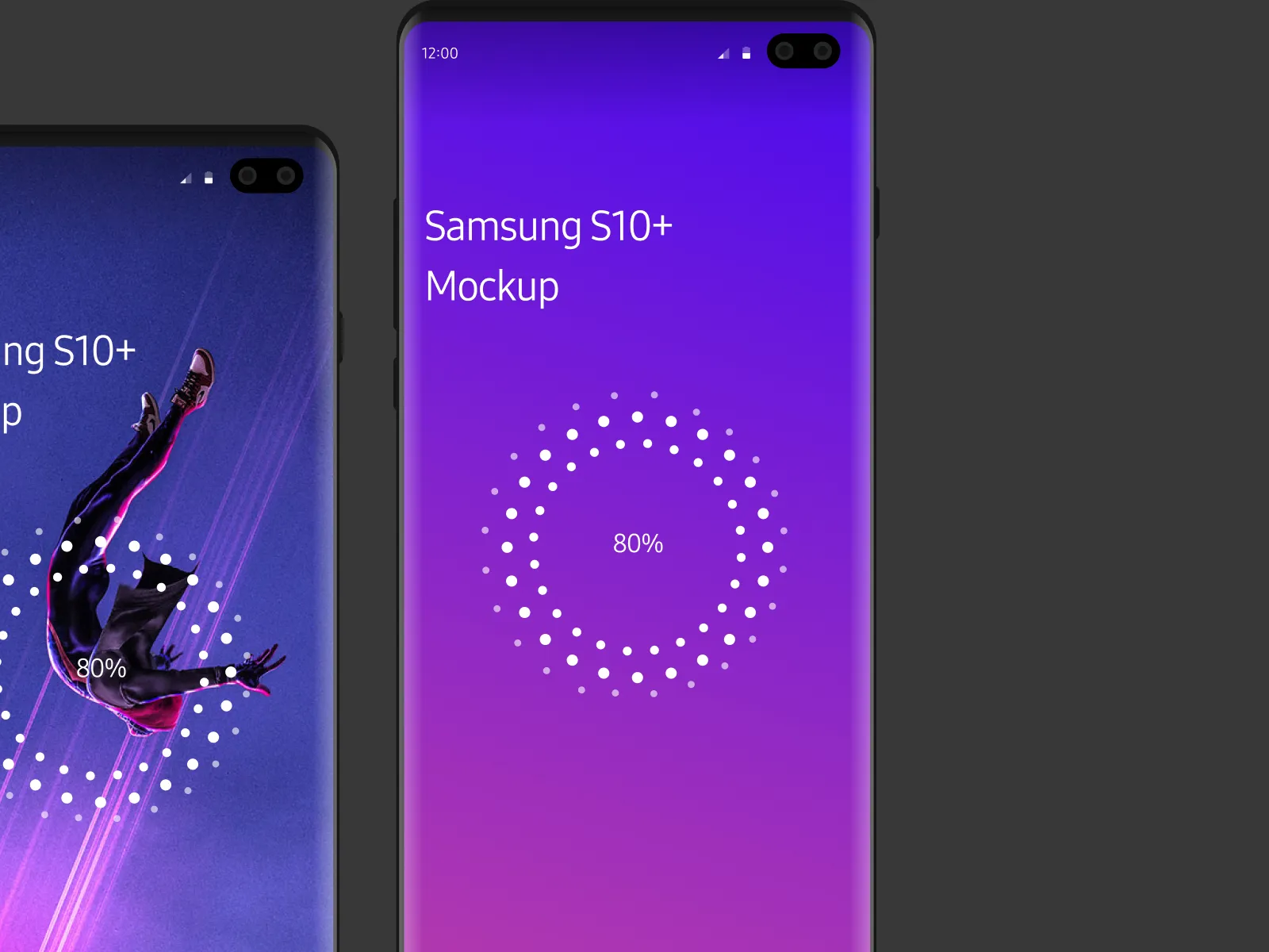 Samsung Galaxy S10 Realistic Mockup for Figma and Adobe XD No 4