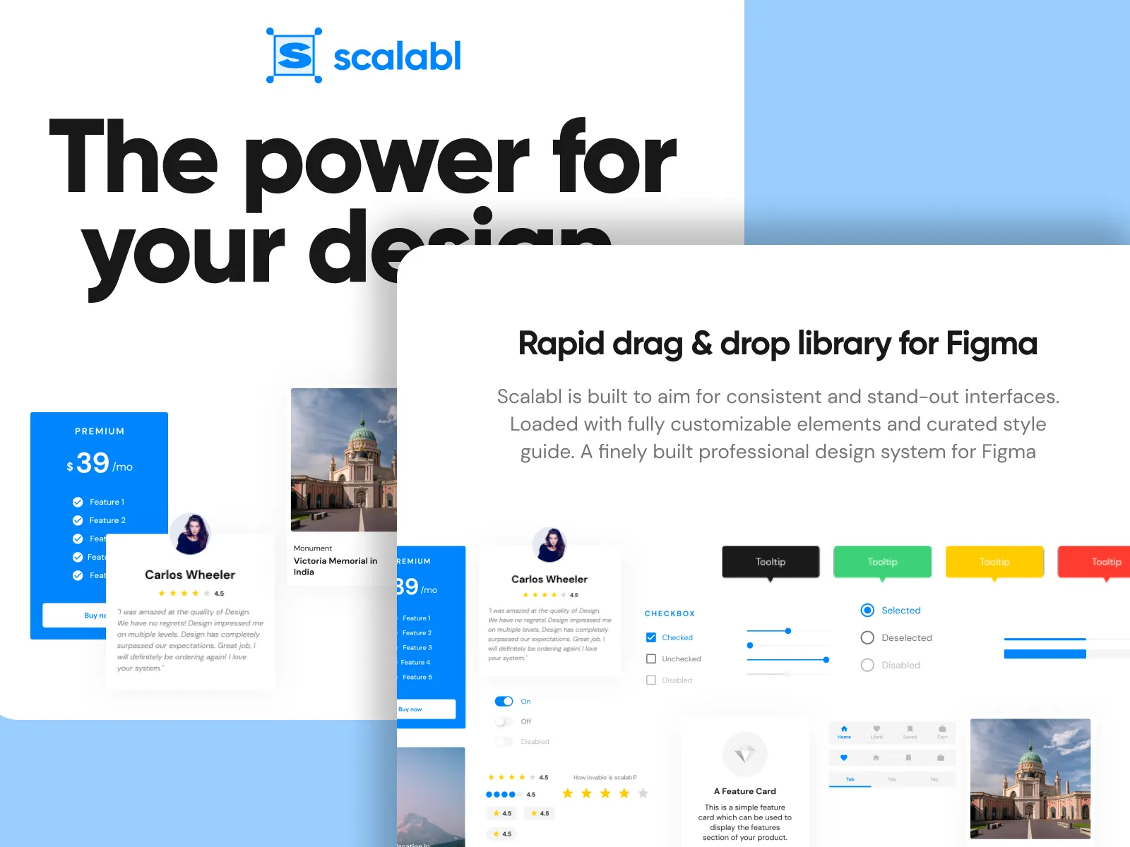 Scalabl Design System for Figma and Adobe XD No 4