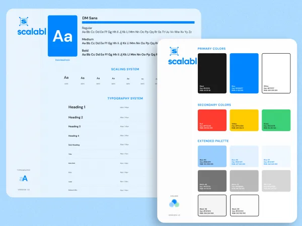 Scalabl Design System for Figma and Adobe XD