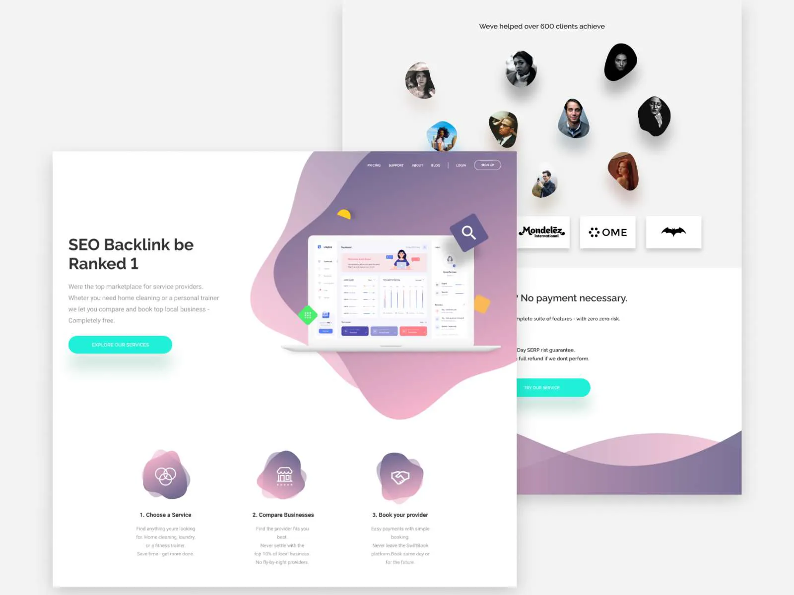 SEO Landing Page for Figma and Adobe XD No 4