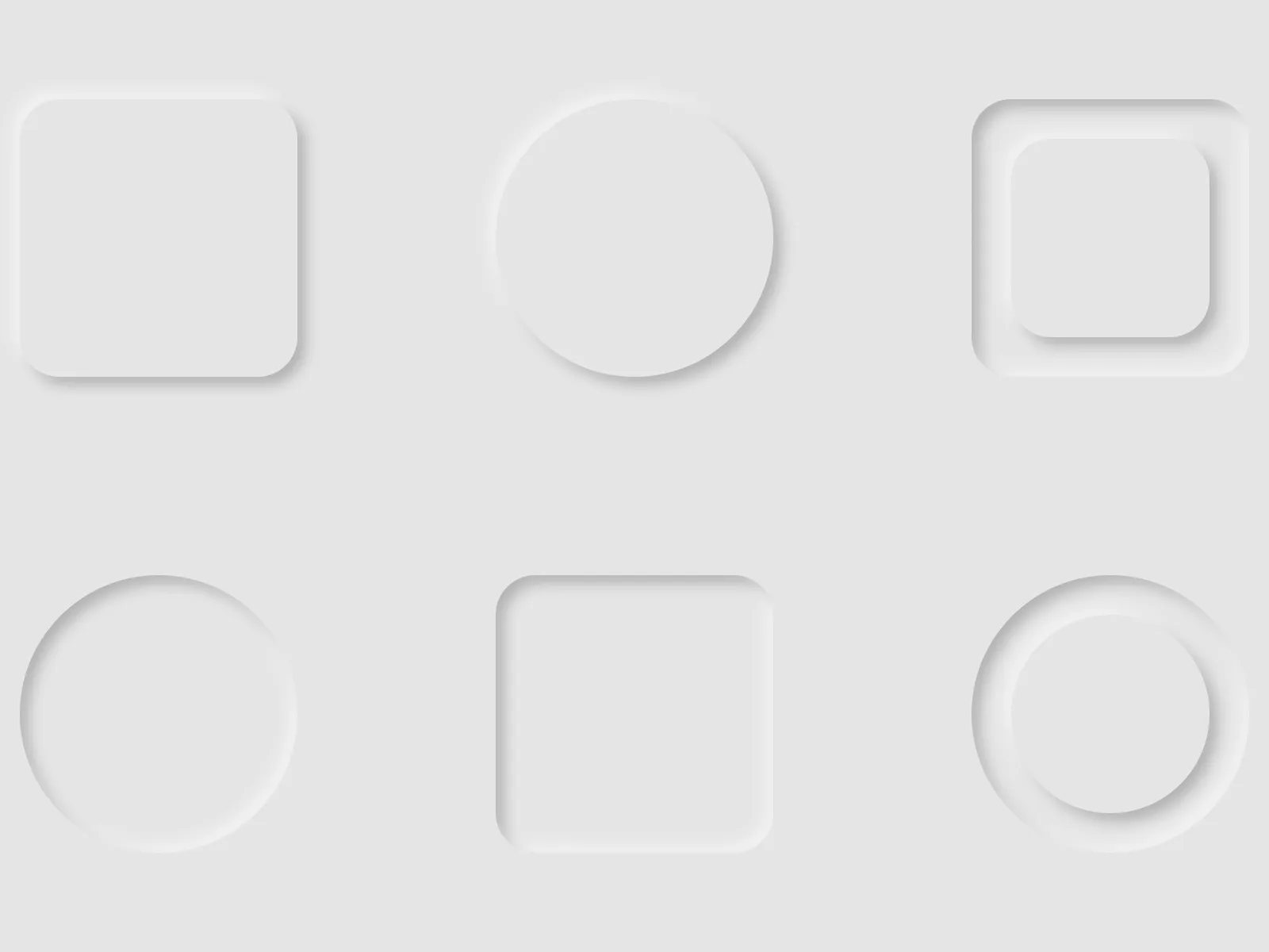 Shadows Sample Neumorphism for Figma and Adobe XD No 2