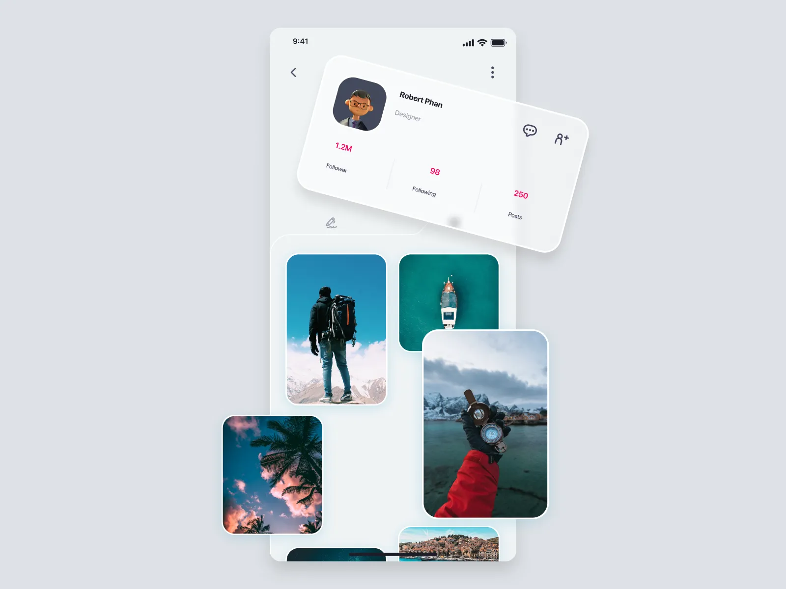 Social Media App UI Kit for Figma and Adobe XD No 4