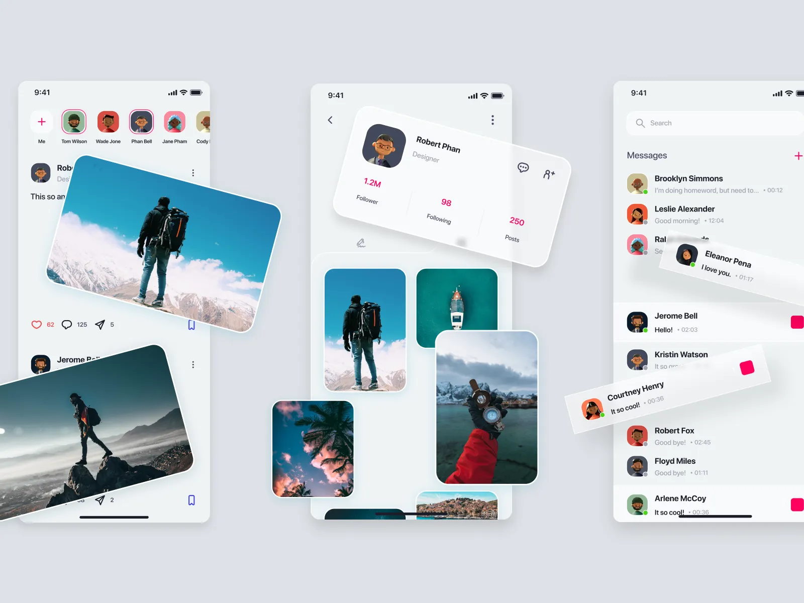 Social Media App UI Kit for Figma and Adobe XD No 4