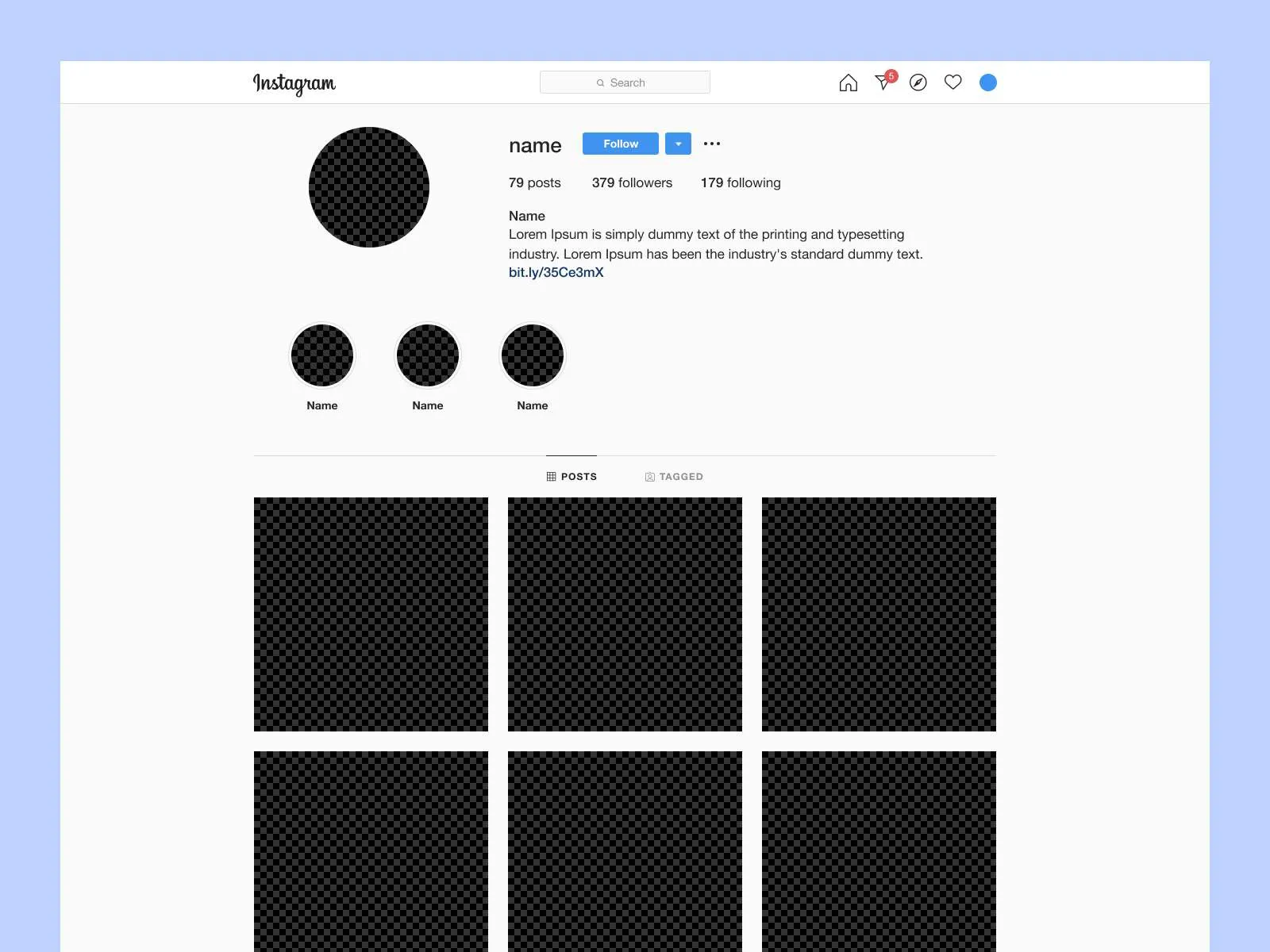 Social Website UI for Figma and Adobe XD No 4