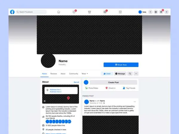Social Website UI for Figma and Adobe XD