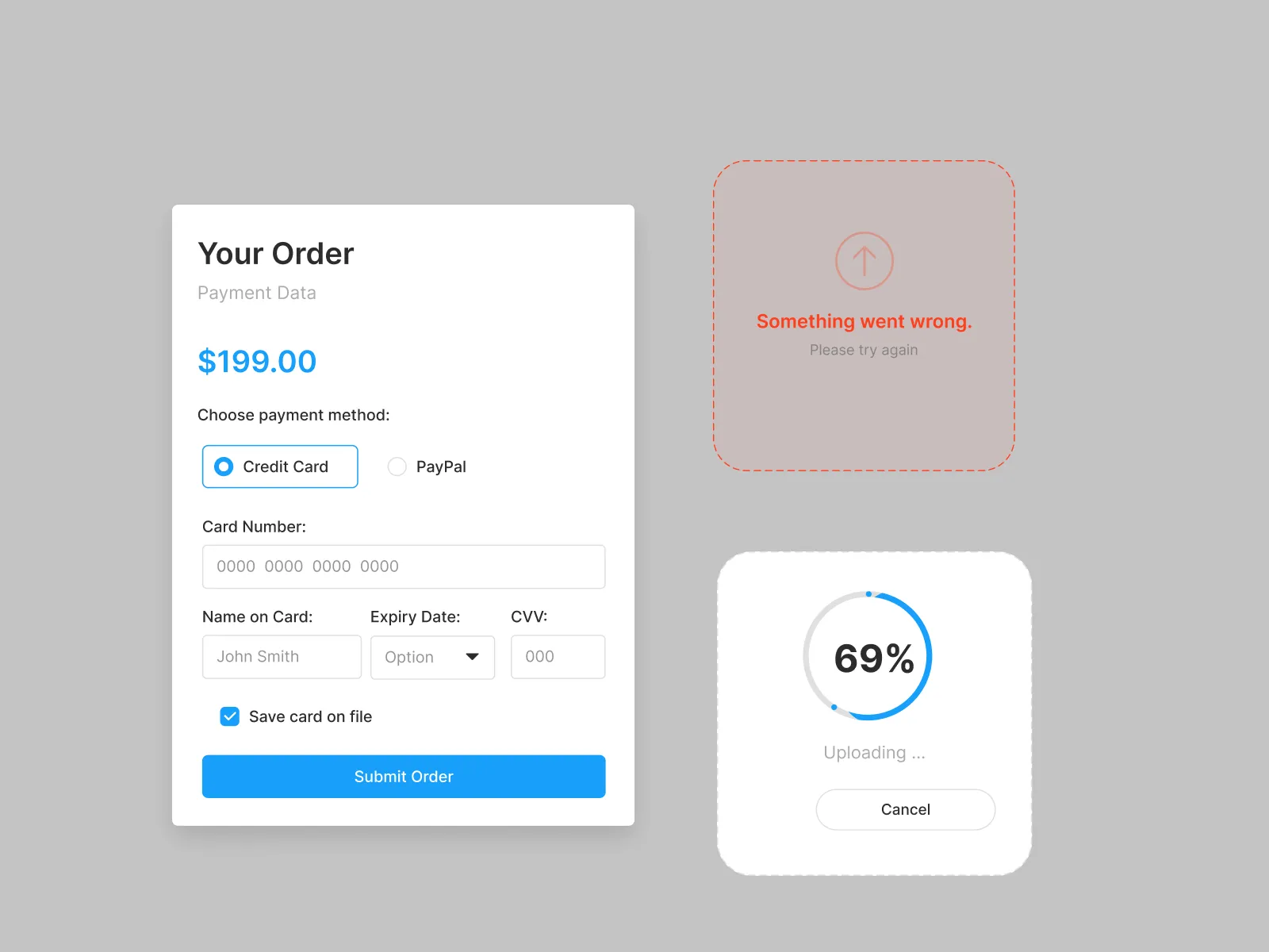 Starter UI Kit for Figma and Adobe XD No 4