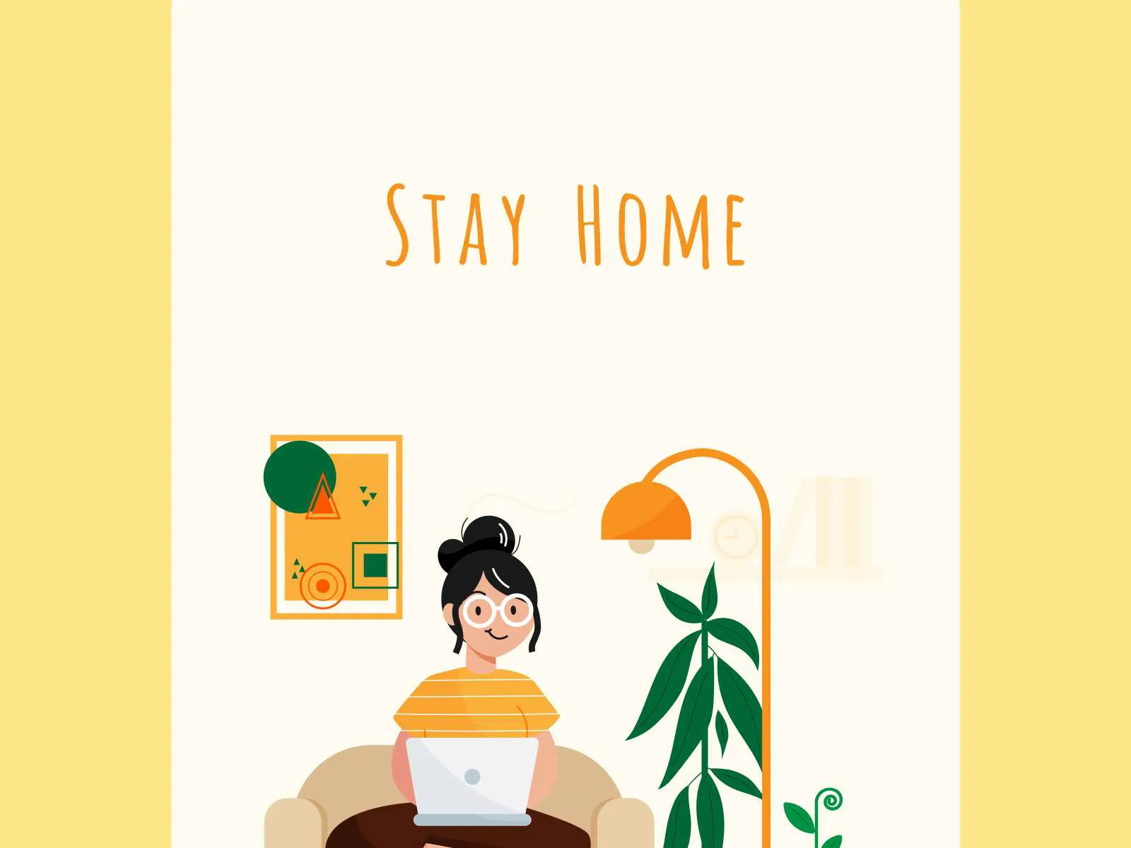 Stay Home for Figma and Adobe XD No 5