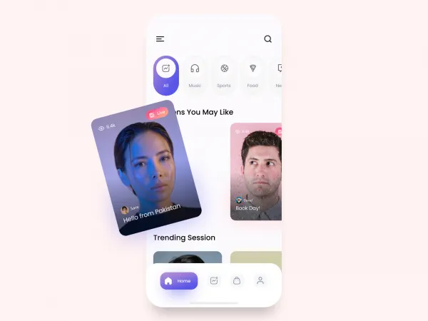 Streaming App UI for Figma and Adobe XD