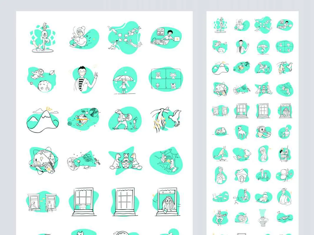 Surface - 75 Free Illustrations for Figma and Adobe XD