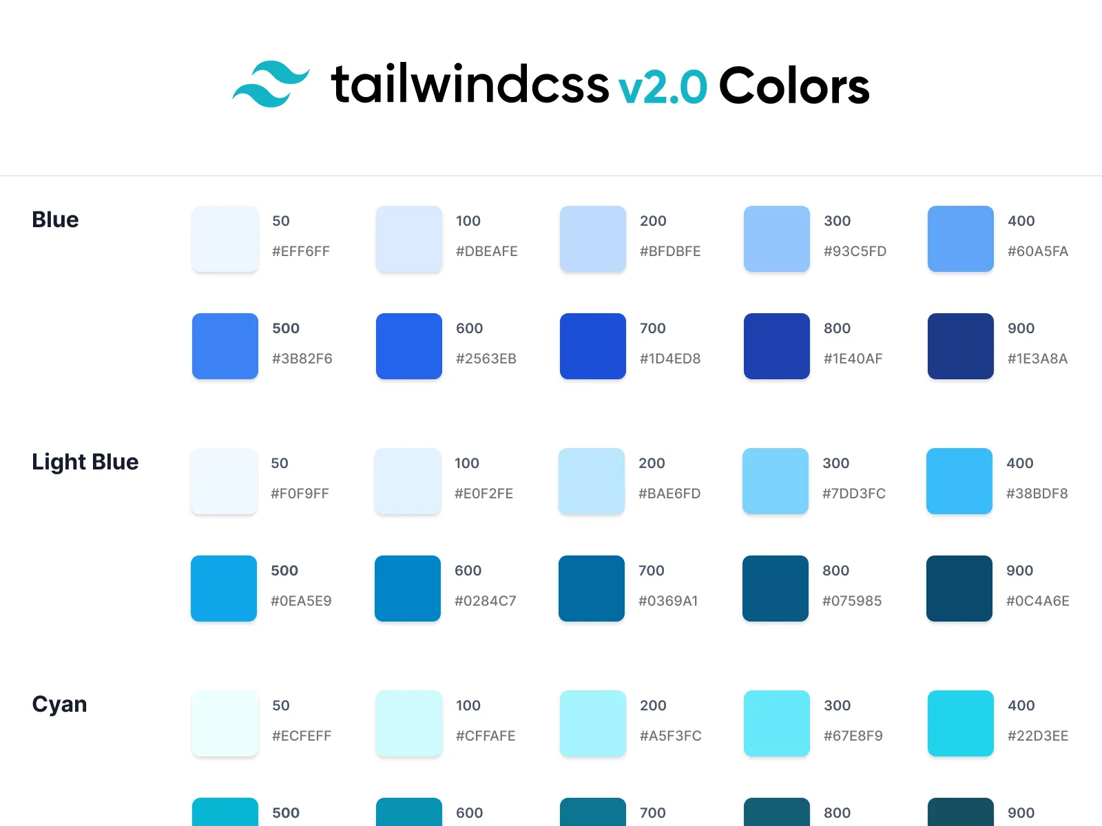 TailwindCSS Colors v2.0 for Figma and Adobe XD No 4