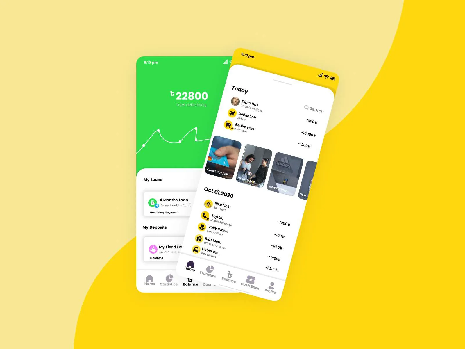 Taka Naki Mobile Banking App for Figma and Adobe XD No 5