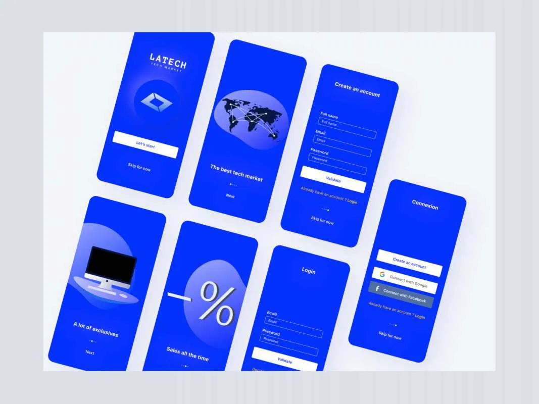Tech Marketplace UI Kit for Figma for Figma and Adobe XD