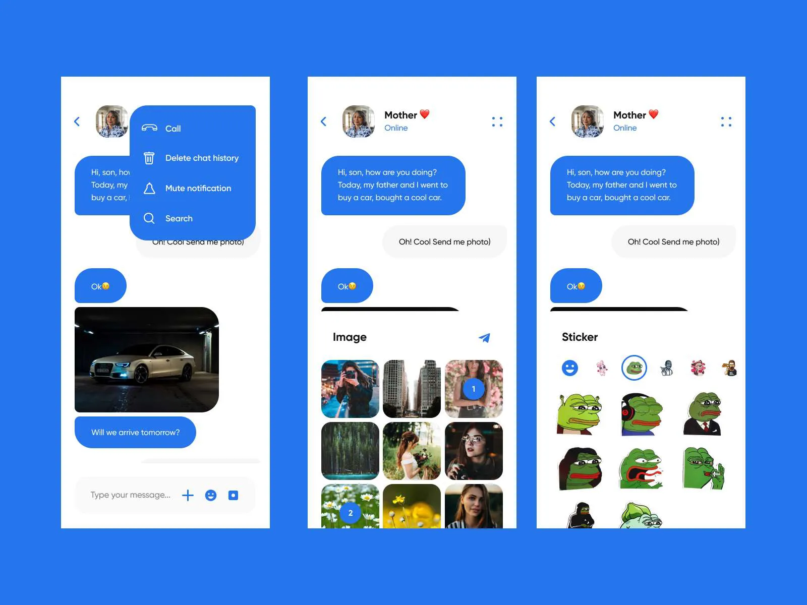 Telegram App UI Kit for Figma and Adobe XD No 5