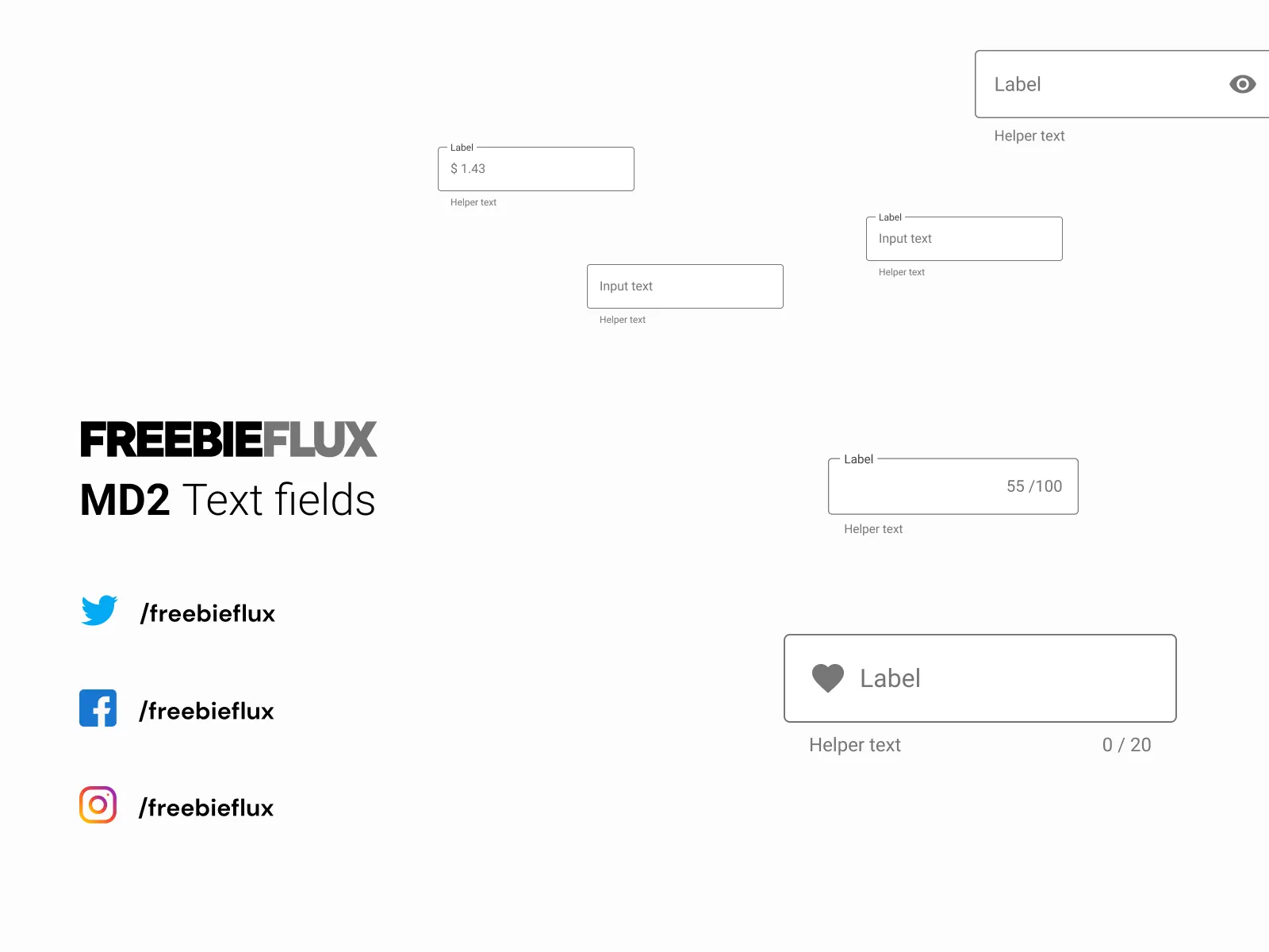Text Fields UI Kit for Figma and Adobe XD No 4