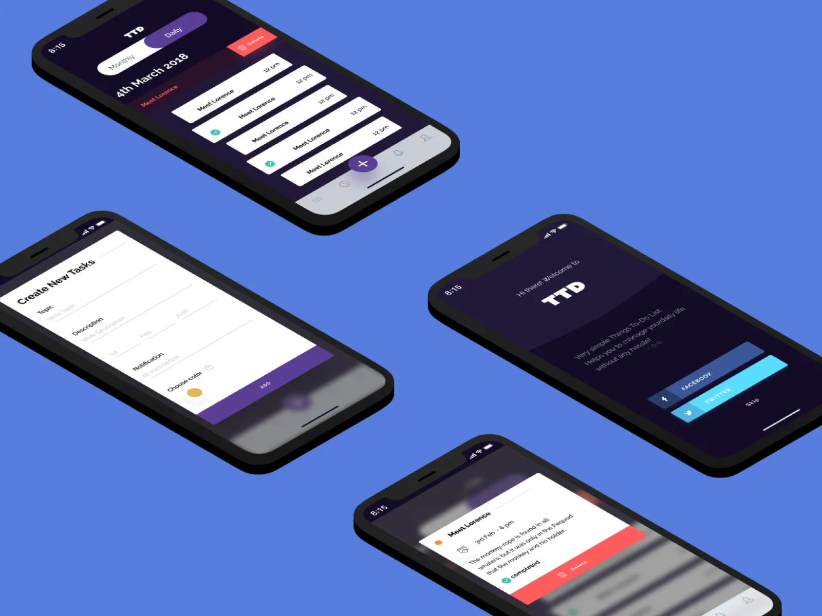 To Do App for Figma and Adobe XD No 4