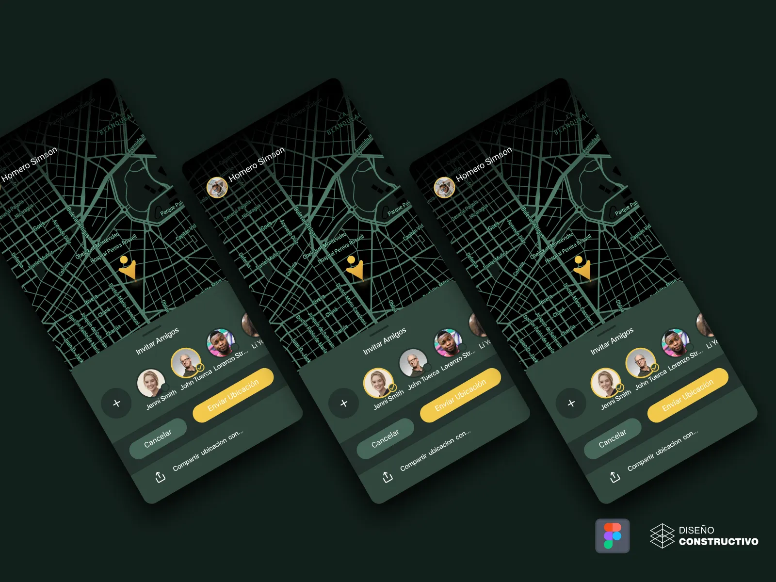 Tracking Map App for Figma and Adobe XD No 2