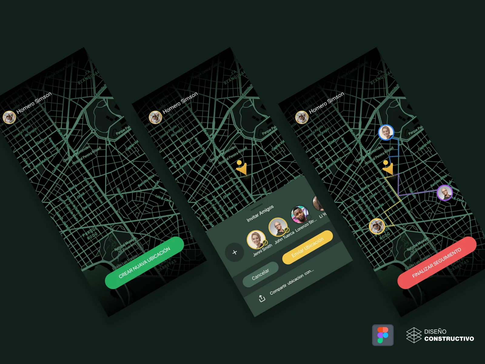Tracking Map App for Figma and Adobe XD No 4