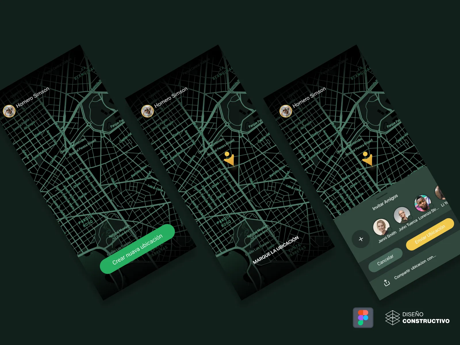 Tracking Map App for Figma and Adobe XD No 5