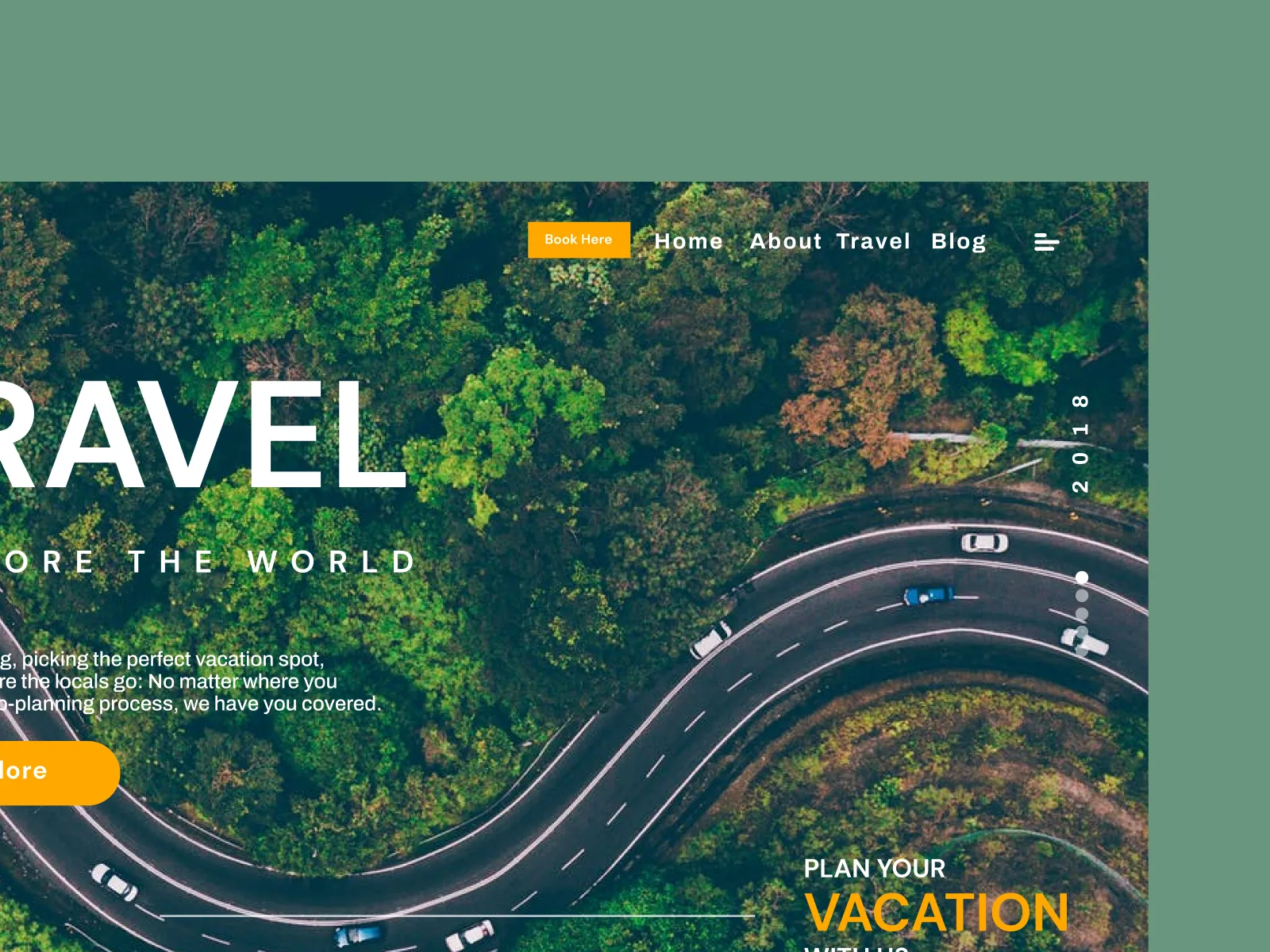 Travel Landing Page for Figma and Adobe XD No 4