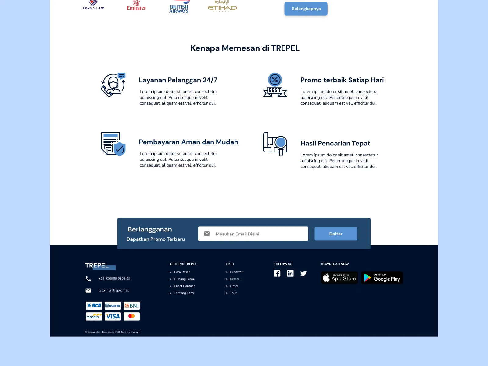 Travel Web Design for Figma and Adobe XD No 5