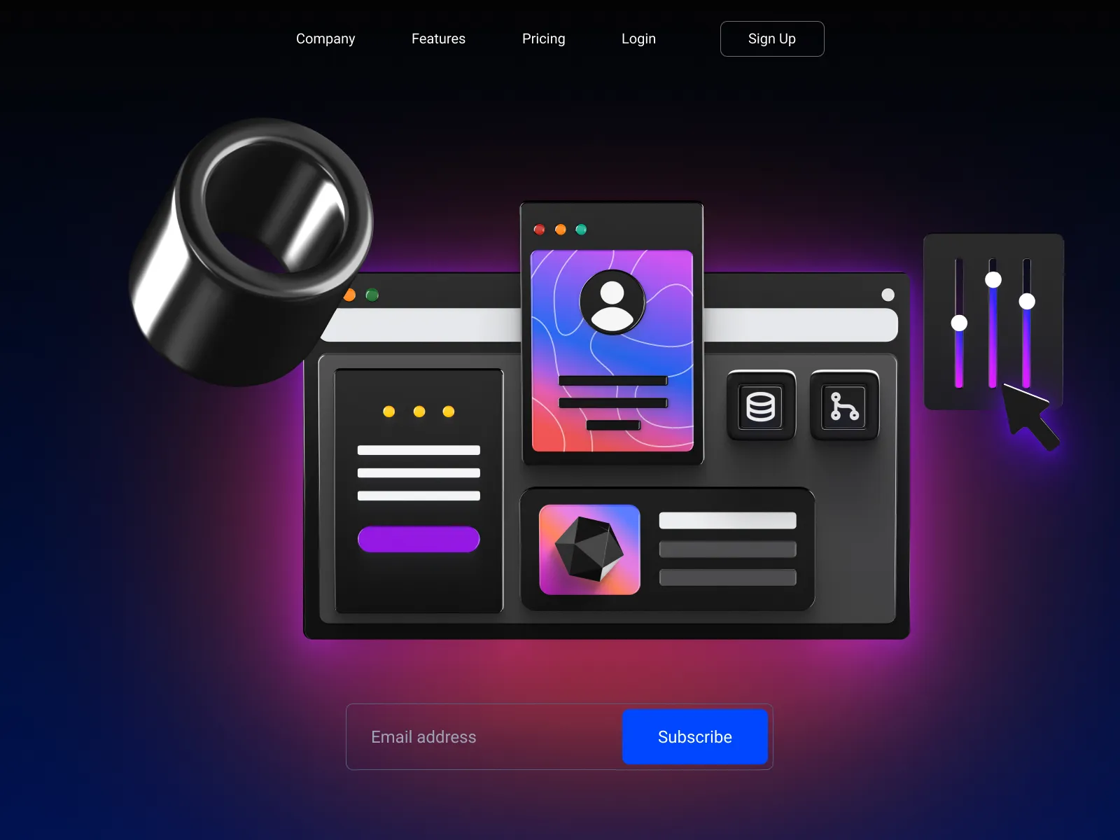 UI Kit for 3D Presentations for Figma and Adobe XD No 2