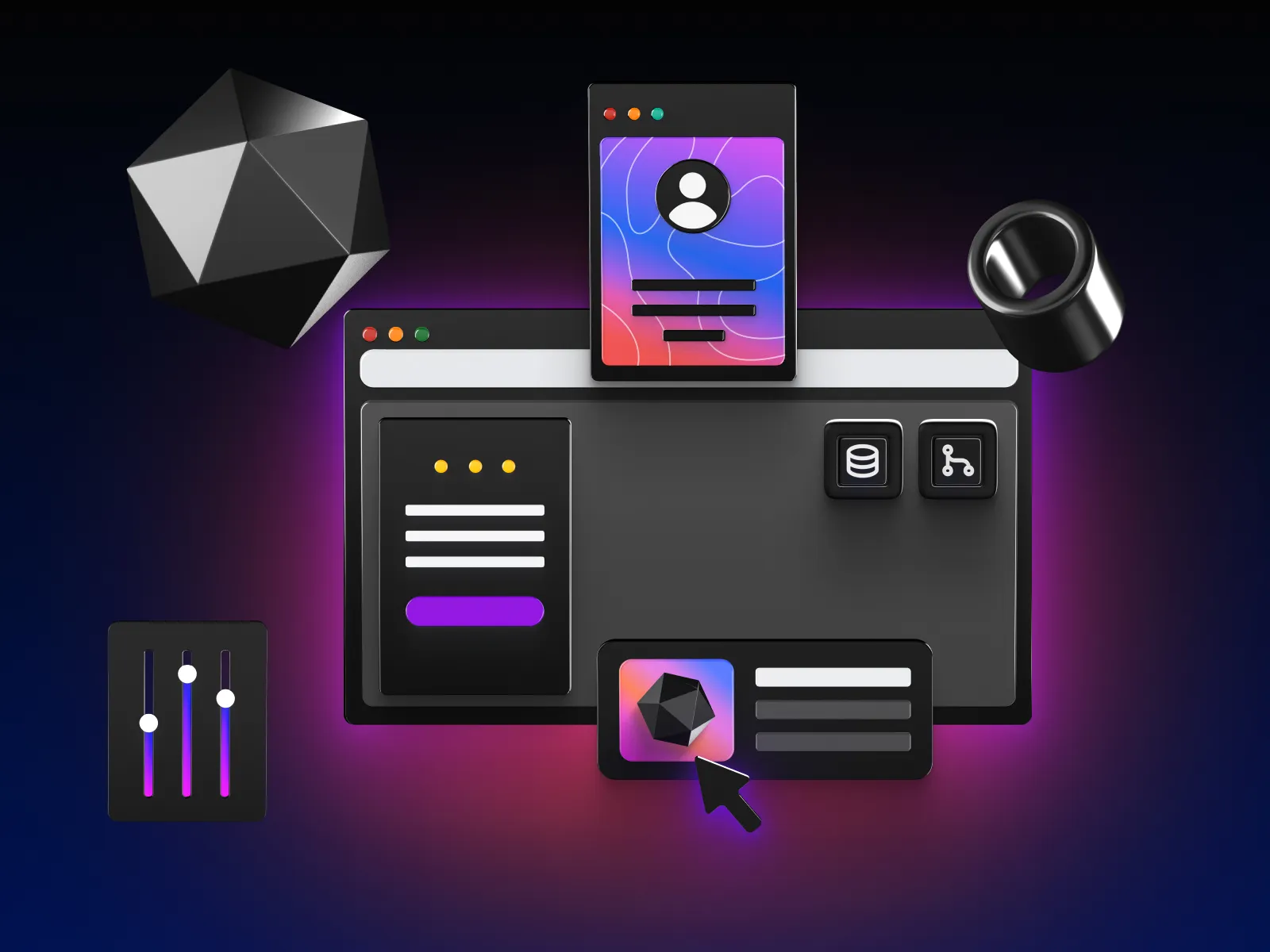 UI Kit for 3D Presentations for Figma and Adobe XD No 4