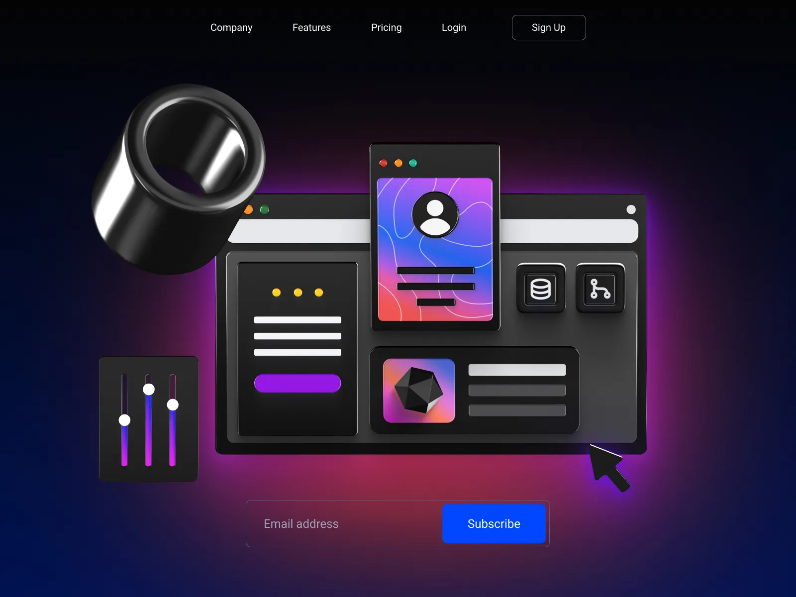 UI Kit for 3D Presentations for Figma and Adobe XD No 5