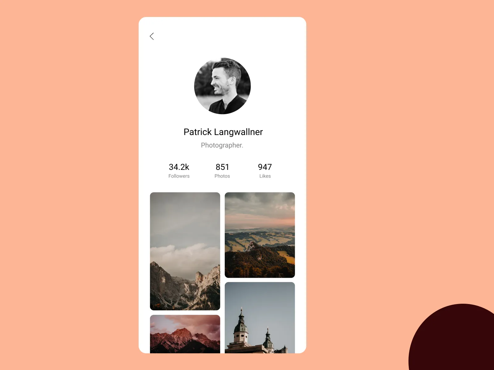 Unsplash App UI Kit for Figma and Adobe XD No 4