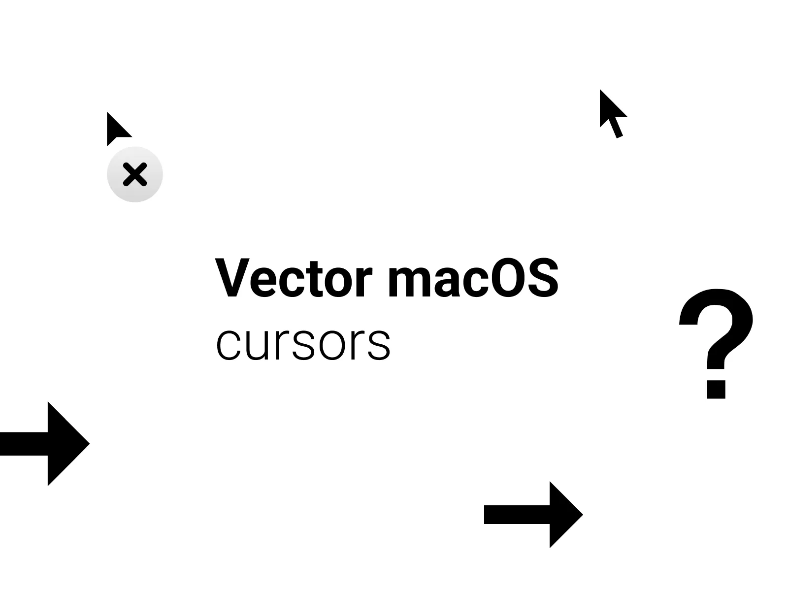 Vector macOS Cursors for Figma and Adobe XD No 4