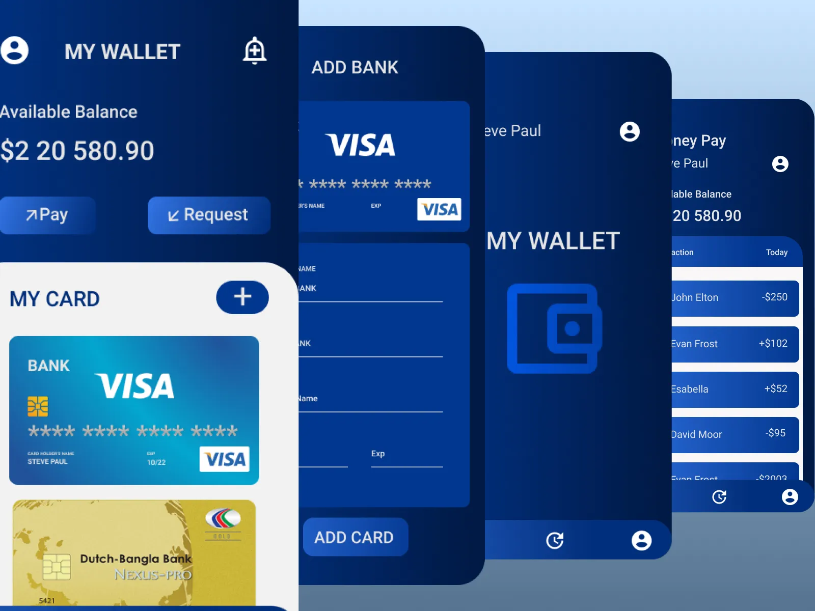 Wallet App for Figma and Adobe XD No 4