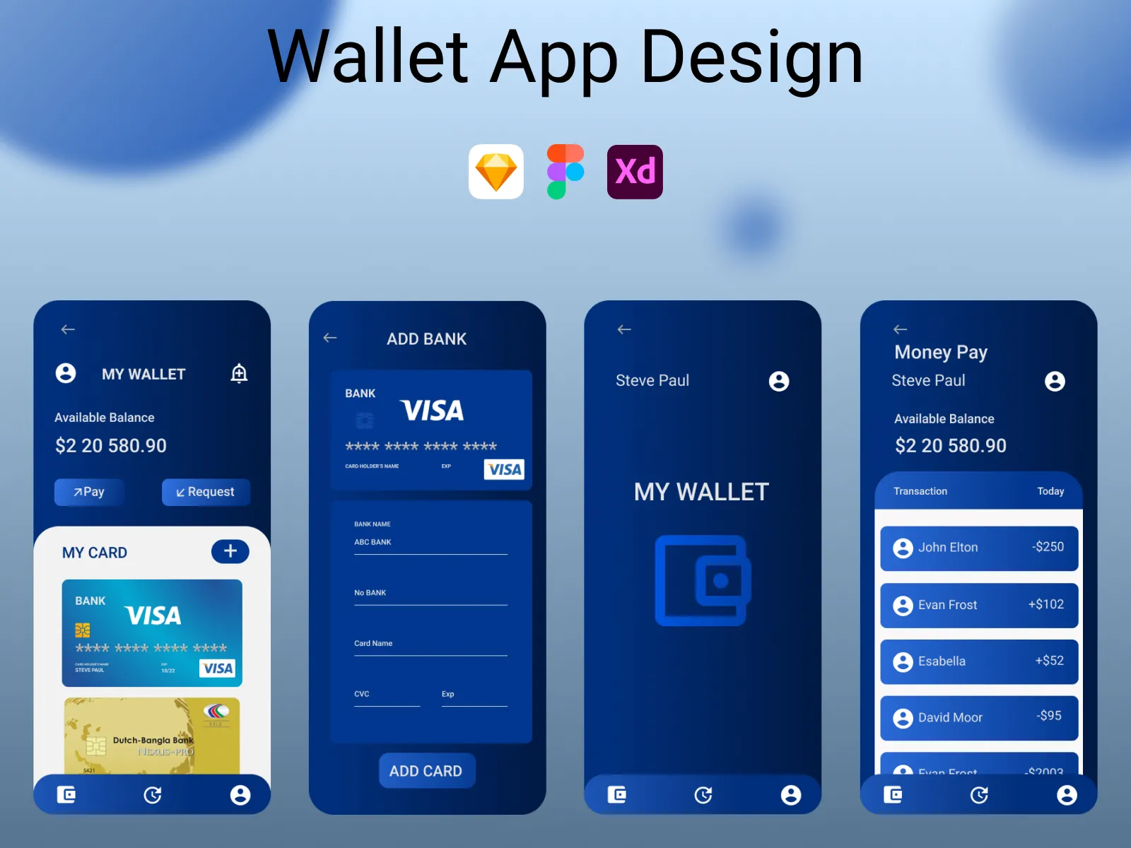 Wallet App  - Free template