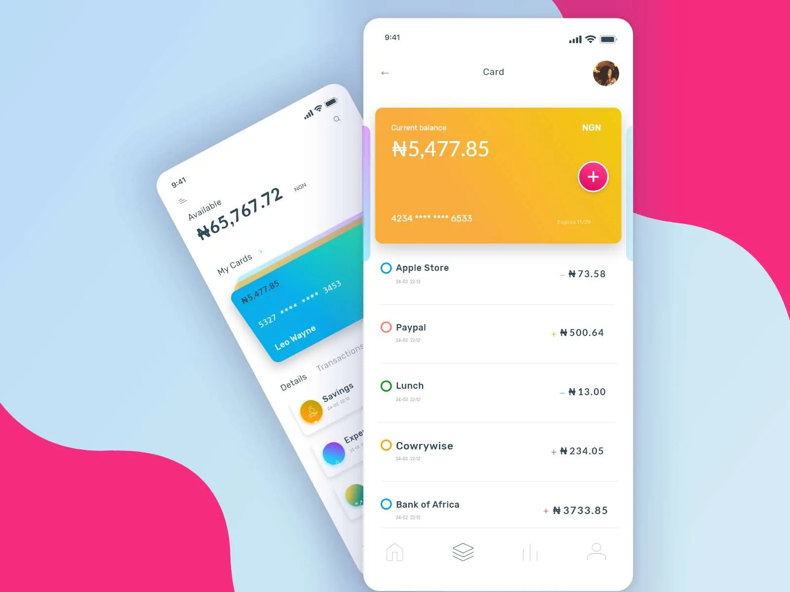 Wallet UI Concept App for Figma and Adobe XD No 5