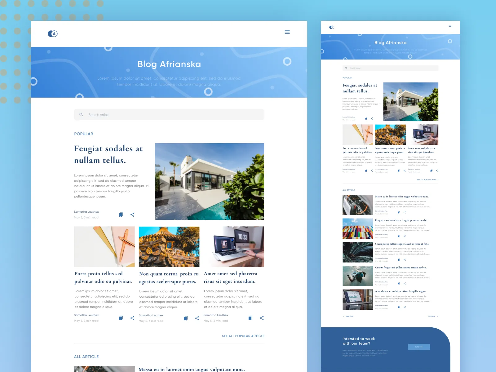 Web-Landing Page Design for Figma and Adobe XD No 5