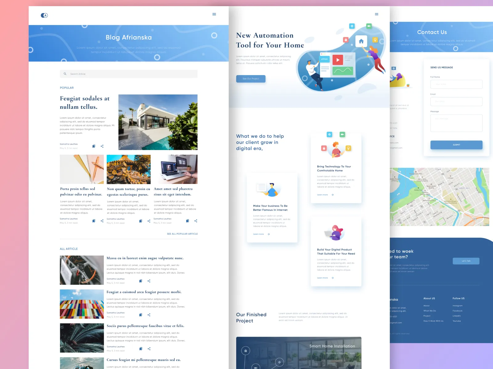 Web-Landing Page for Figma and Adobe XD No 2