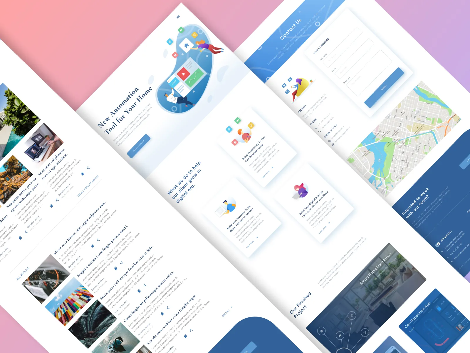 Web-Landing Page for Figma and Adobe XD No 4