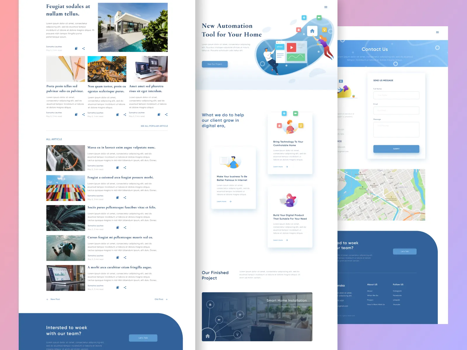 Web-Landing Page  - Free template