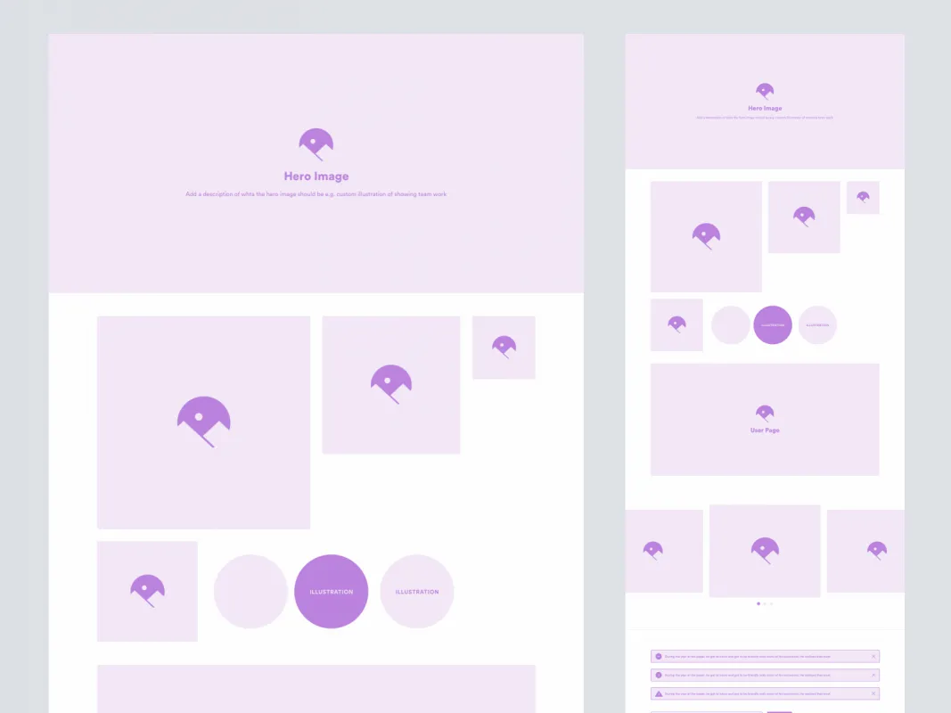 Website Wireframe Kit for Figma and Adobe XD