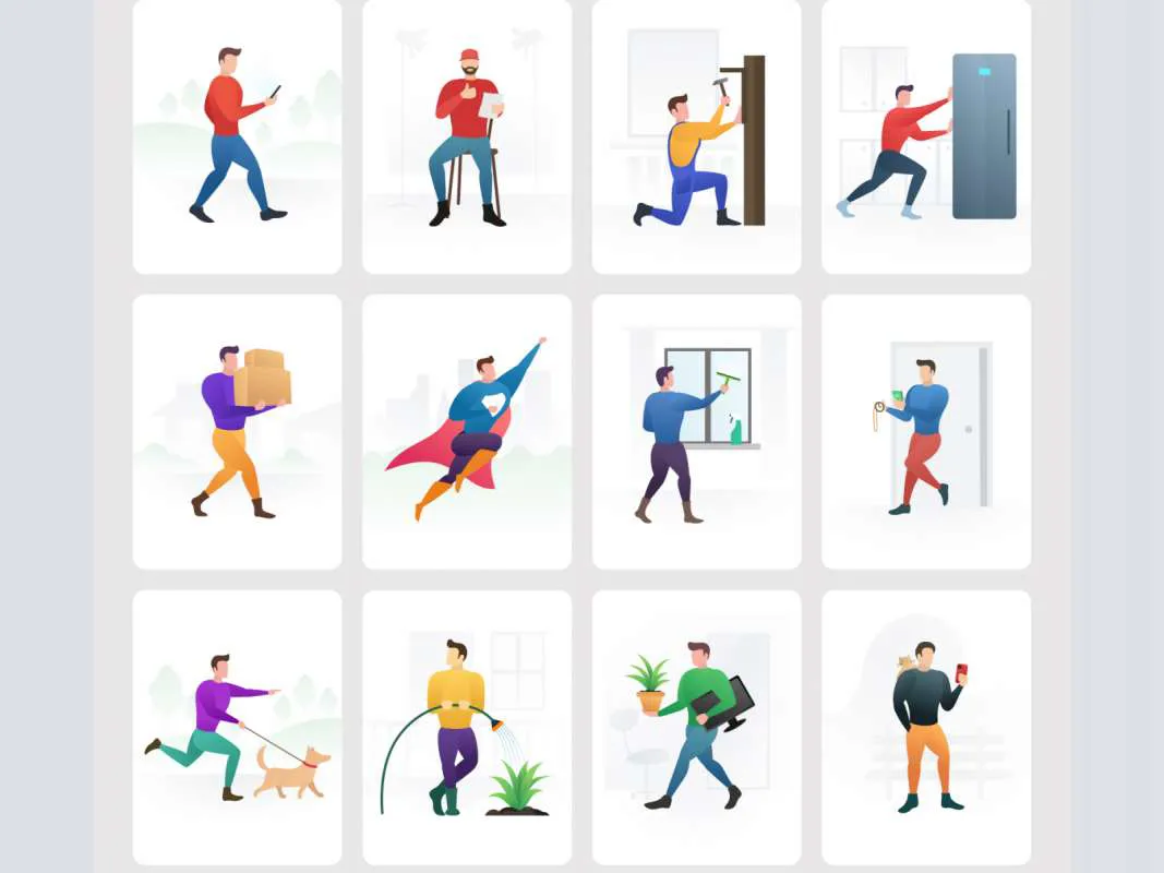 Your Home Helper - Free Illustrations Pack for Figma and Adobe XD