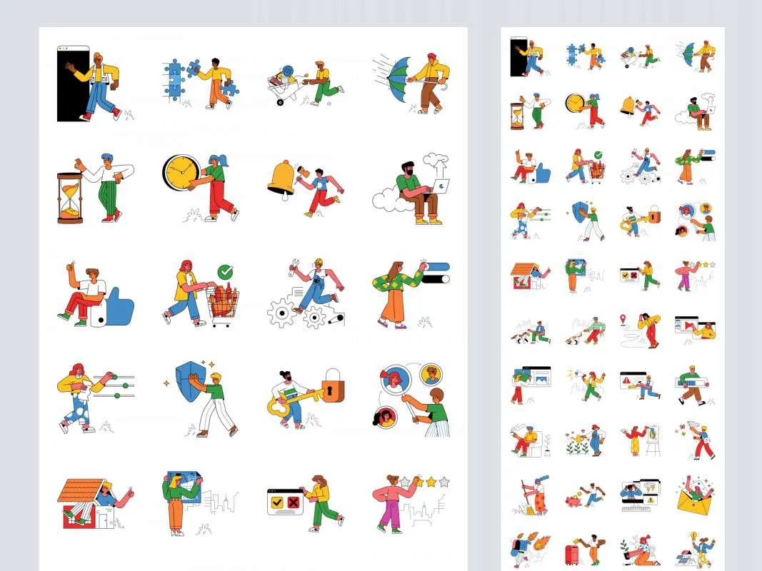 Zanzi Free Illustrations for Figma and Adobe XD