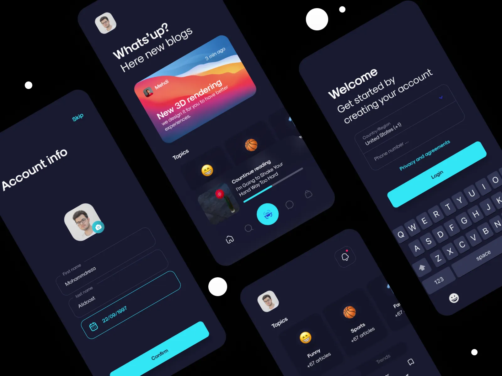 Zone UI Kit  - Free template