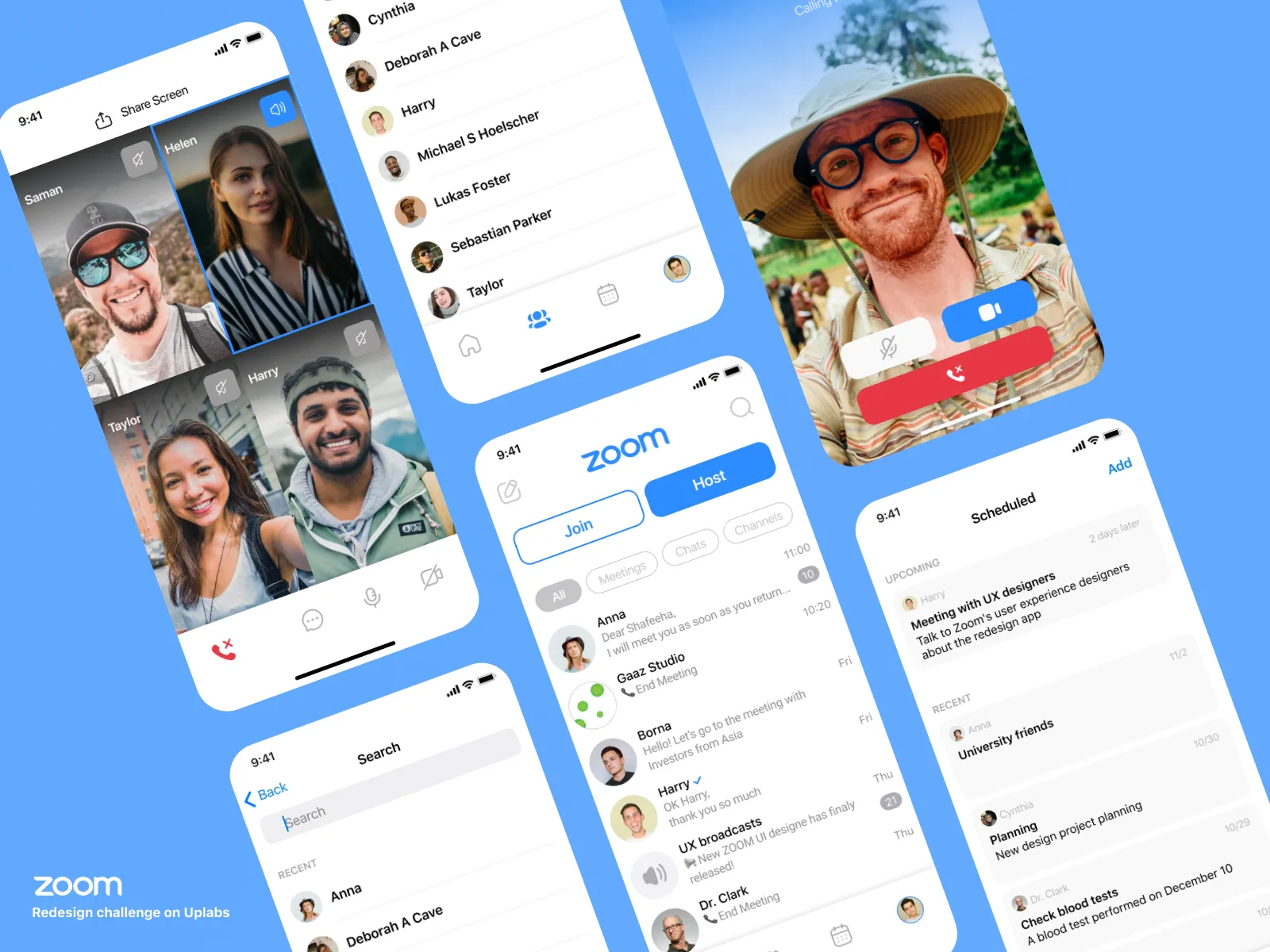 ZOOM Video Call App  - Free template