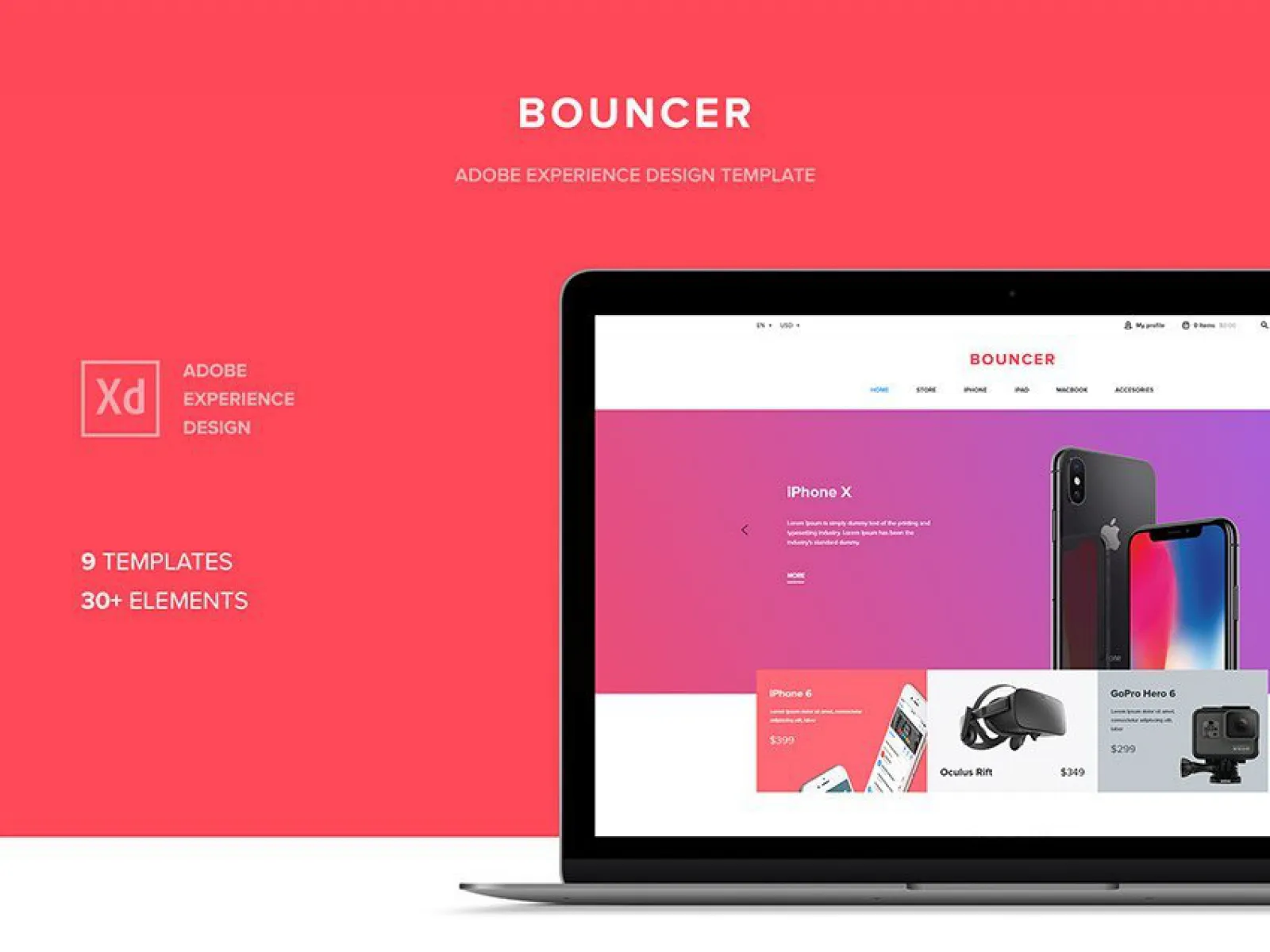 eCommerce Web UI Kit for Figma and Adobe XD