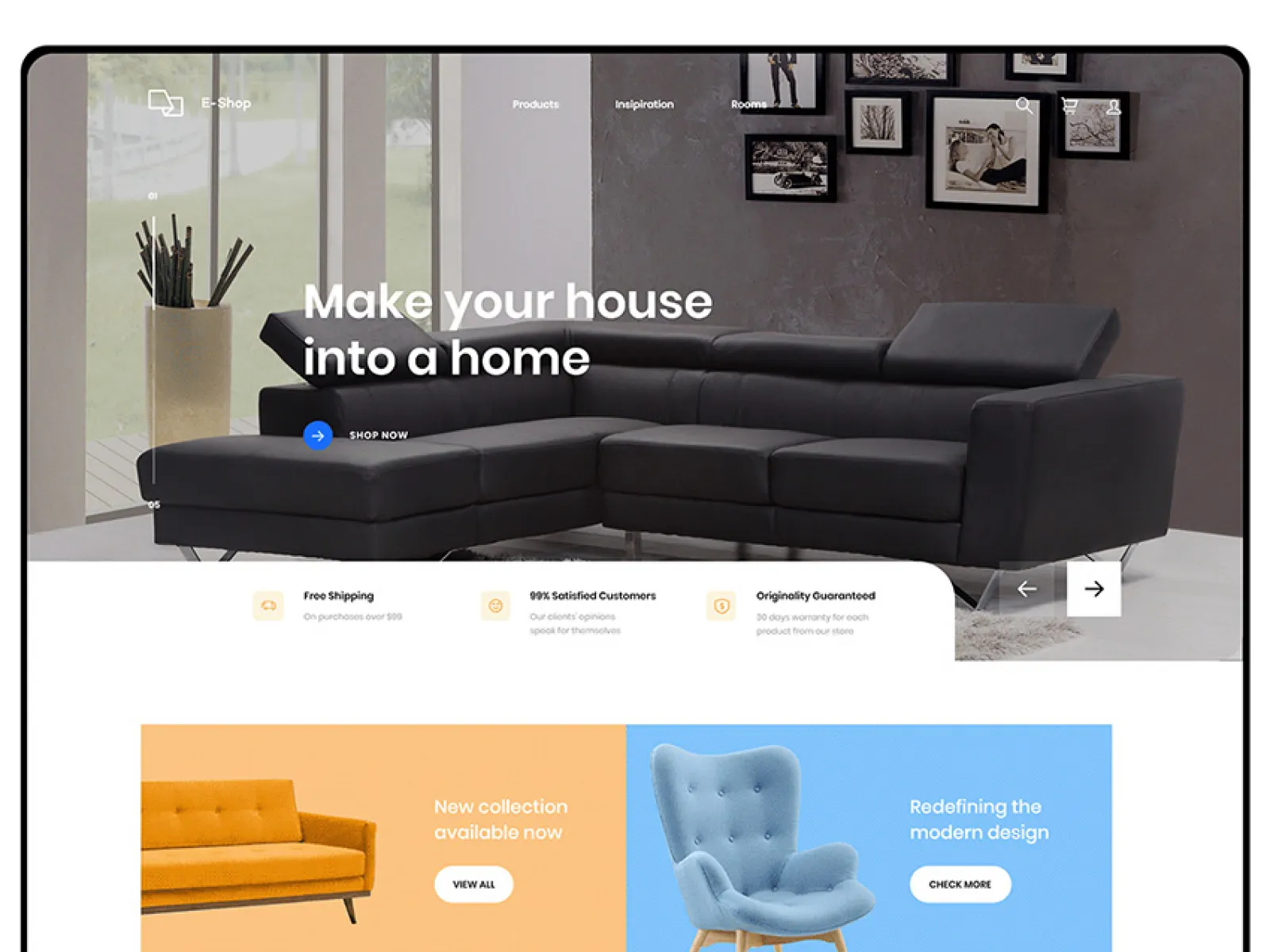 eShop App and Web UI Kit for Figma and Adobe XD