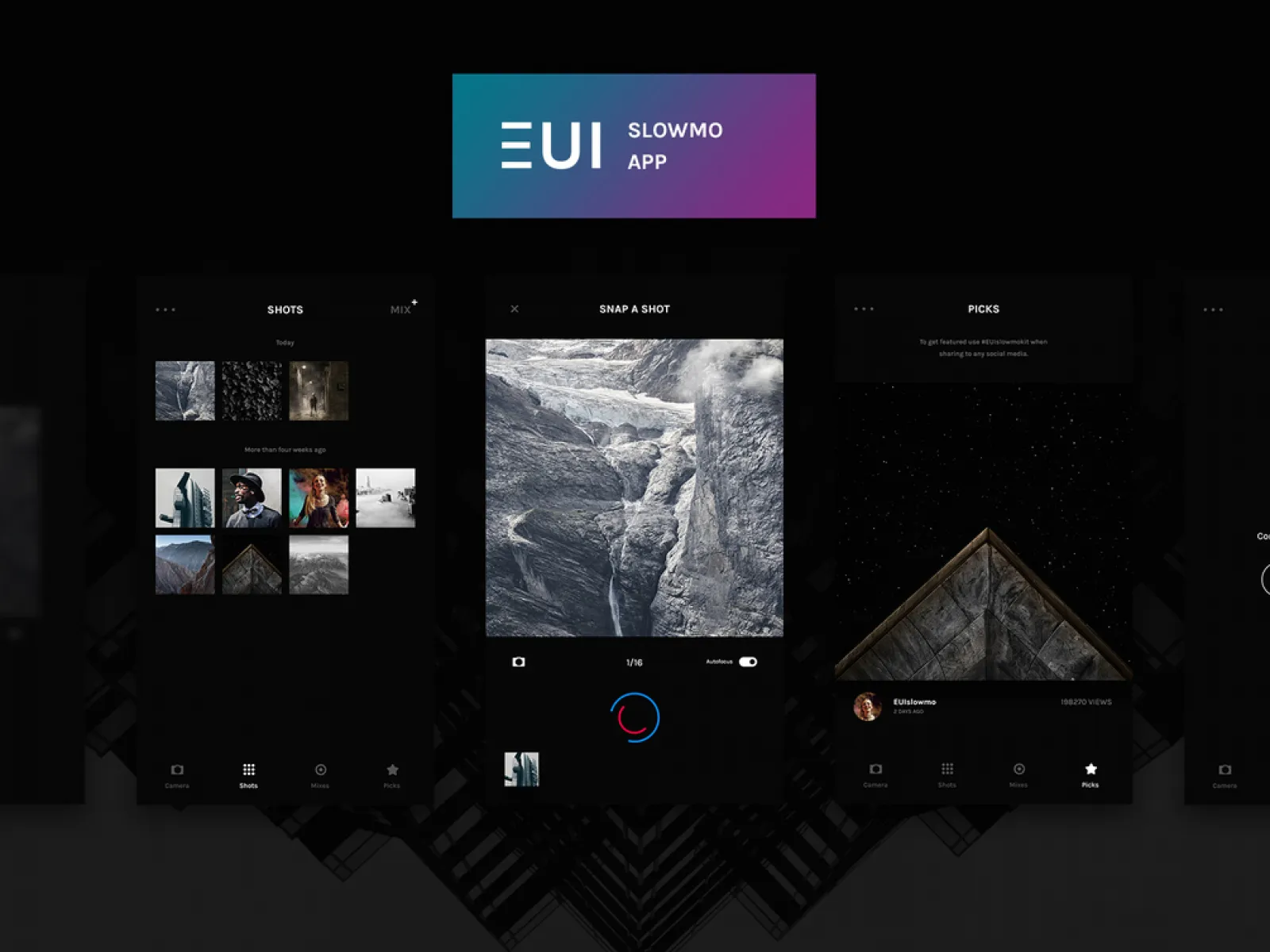 EUI Slowmo App Design for Figma and Adobe XD