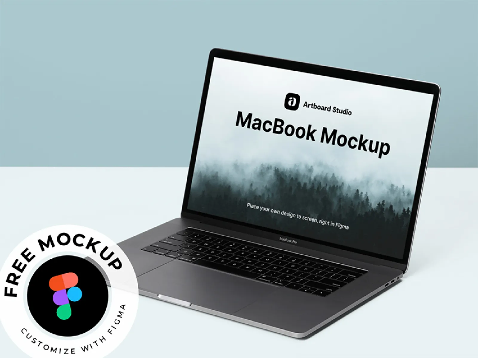 Figma MacBook Mockup for Figma and Adobe XD