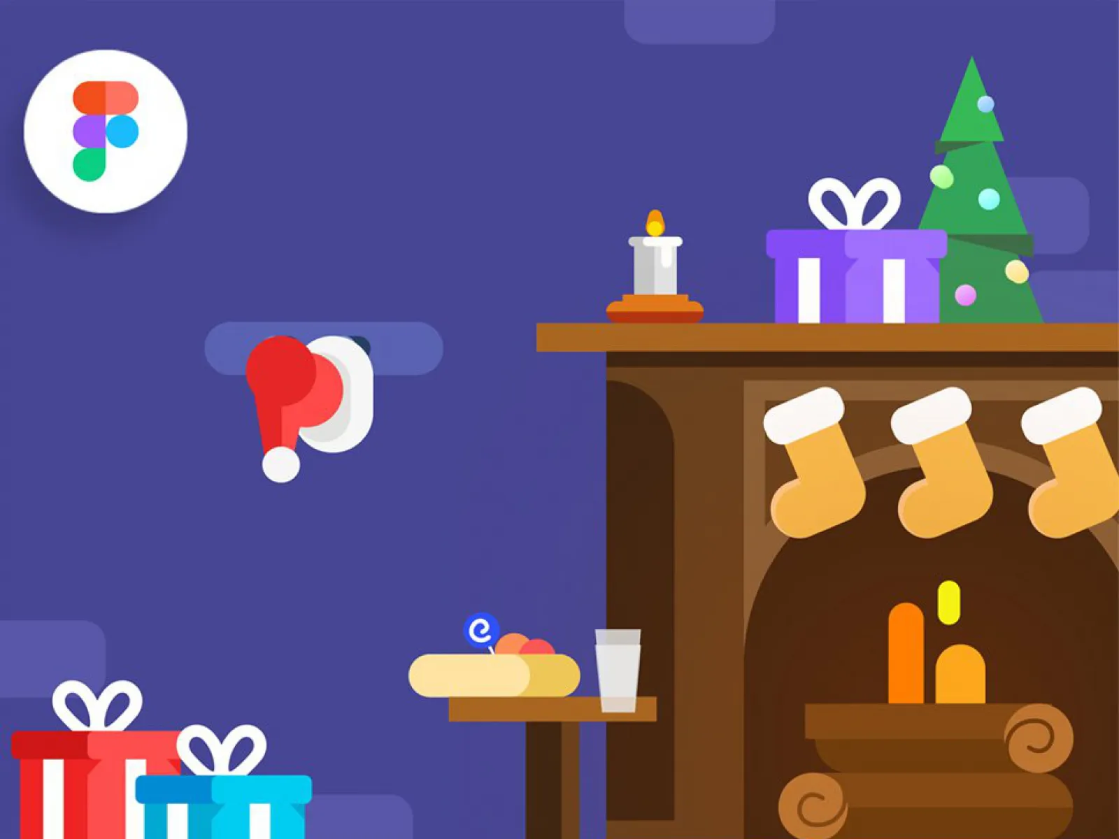 Free Christmas Illustrations for Figma and Adobe XD