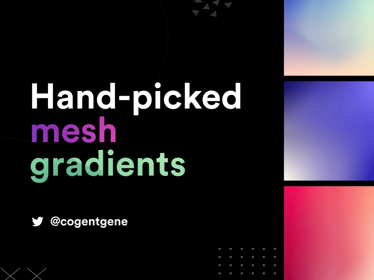 100 Mesh Gradients for Figma and Adobe XD