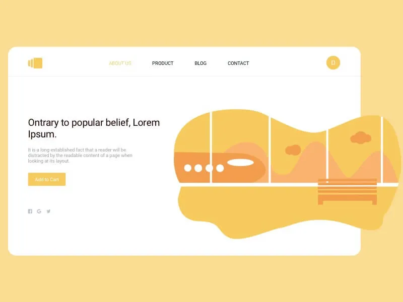 Airplane Login Illustration for Figma and Adobe XD