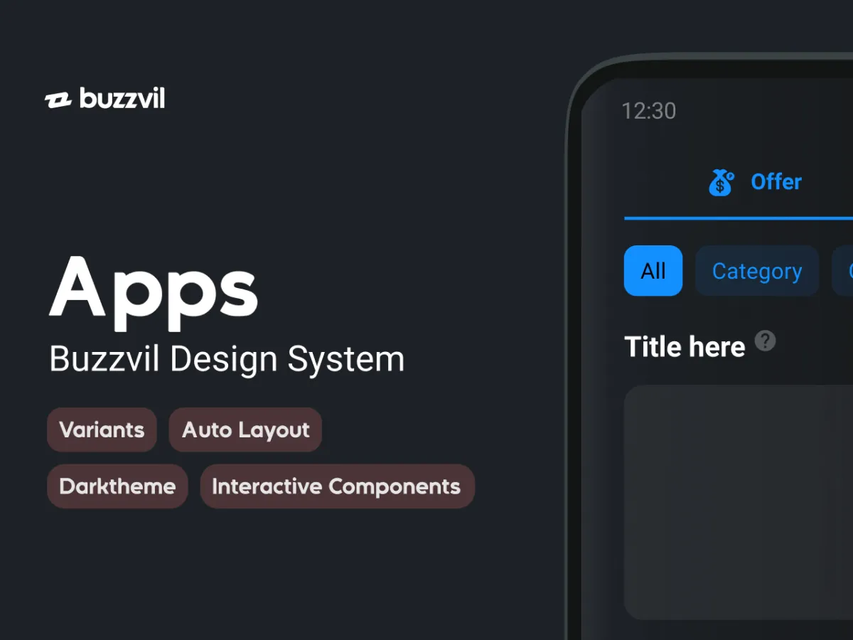 Buzzvil Design System for Figma and Adobe XD