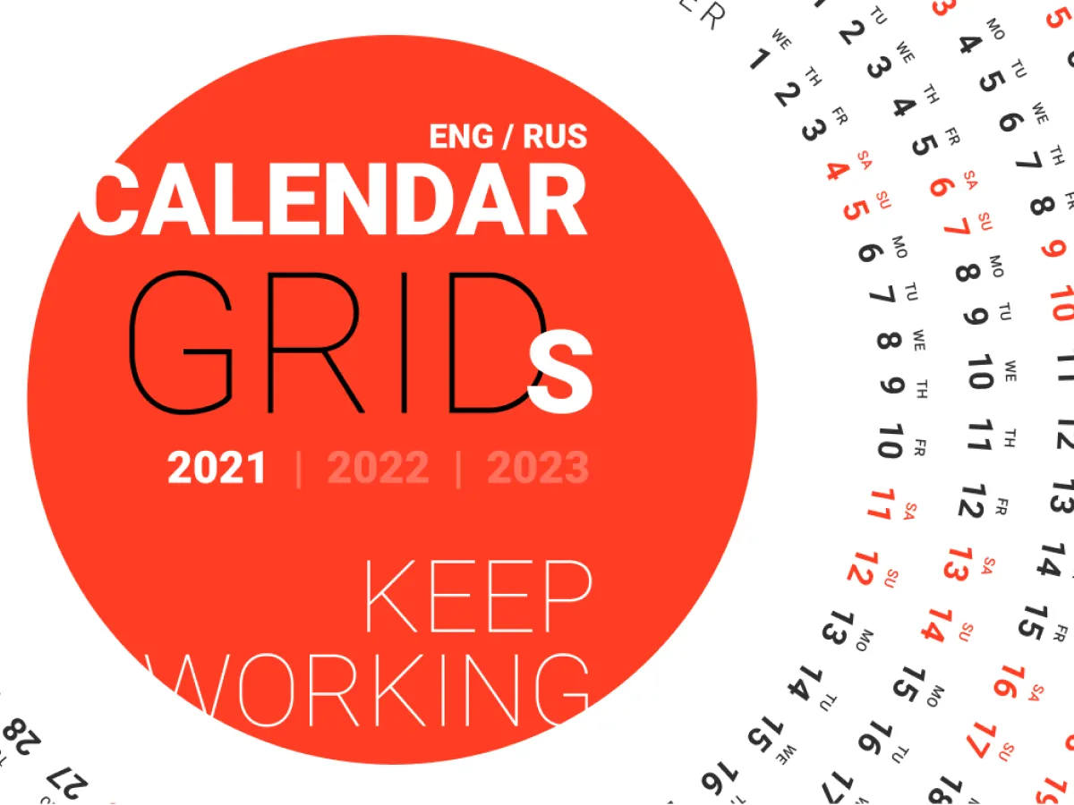 Calendar Grids for Figma and Adobe XD